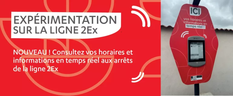 Nouveauté sur la ligne 2Ex des Cars du Rhône : Des bornes d'information en temps réel 1 Nouveauté sur la ligne 2Ex des Cars du Rhône : Des bornes d'information en temps réel