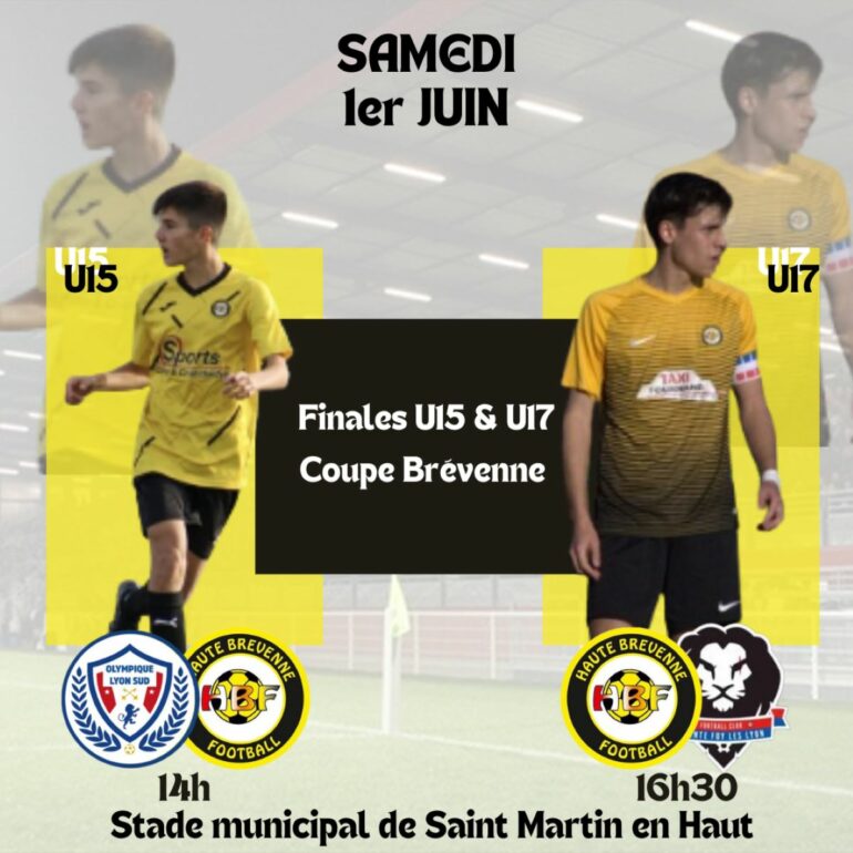 Haute Brévenne Football vise le doublé en finales de Coupe Brévenne 1 Haute Brévenne Football vise le doublé en finales de Coupe Brévenne