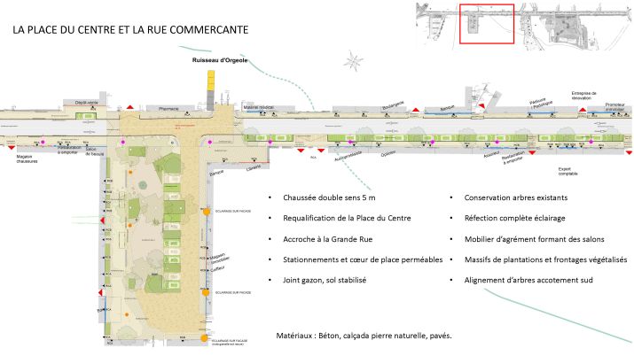 Sainte-Foy-L'Argentière : "Rue jardin", "place du village"... Ce que l'on sait du réaménagement du bourg 2 La place du centre et la rue commerçante