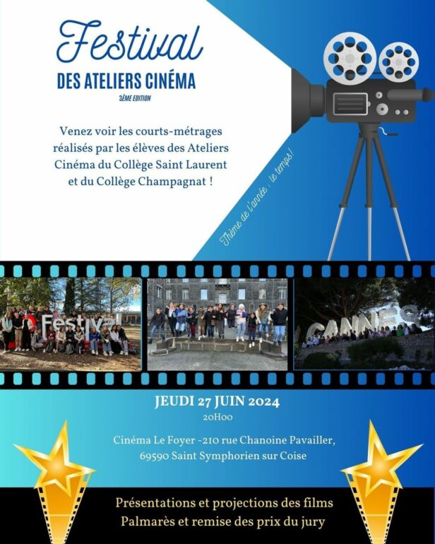 Le "festival de cinéma des collèges" : six courts métrages à découvrir à Saint-Symphorien-sur-Coise 1 Le "festival de cinéma des collèges ": six courts métrages à découvrir à Saint-Symphorien-sur-Coise