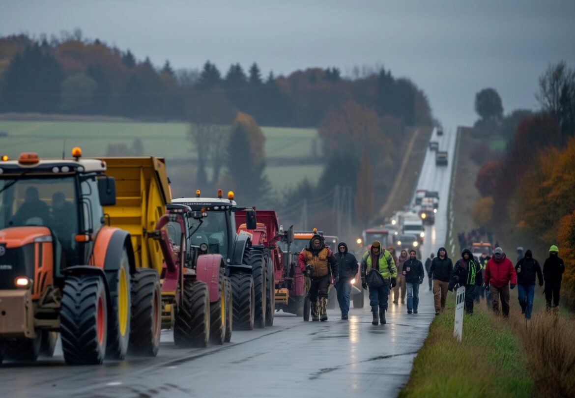 Nouvelle mobilisation agricole : les Monts du Lyonnais au cœur du mouvement