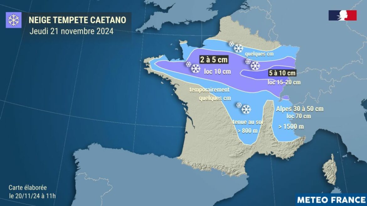 Tempête Caetano : Vents violents et épisode neigeux attendus dans la région 2 Un épisode de neige et verglas en perspective
