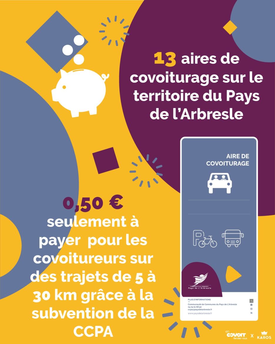 Le Pays de l'Arbresle mise sur le covoiturage avec l'application Karos 1 Le Pays de l'Arbresle mise sur le covoiturage avec l'application Karos