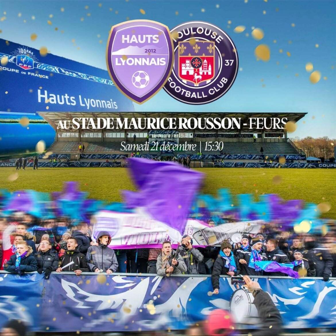 Les Hauts-Lyonnais accueilleront Toulouse à Feurs pour leur 32ᵉ de finale historique