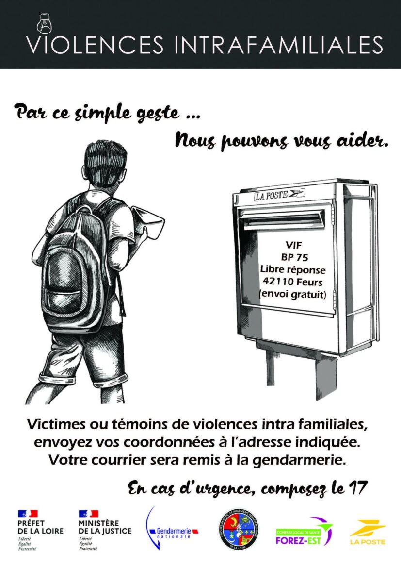 Violences familiales : un nouveau dispositif de signalement postal lancé dans le Forez 2 473786528 912443177675627 4918253265108416498 n
