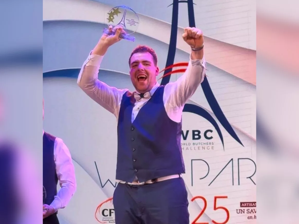 Cet apprenti boucher des Monts du Lyonnais vient d'être sacré champion du monde !