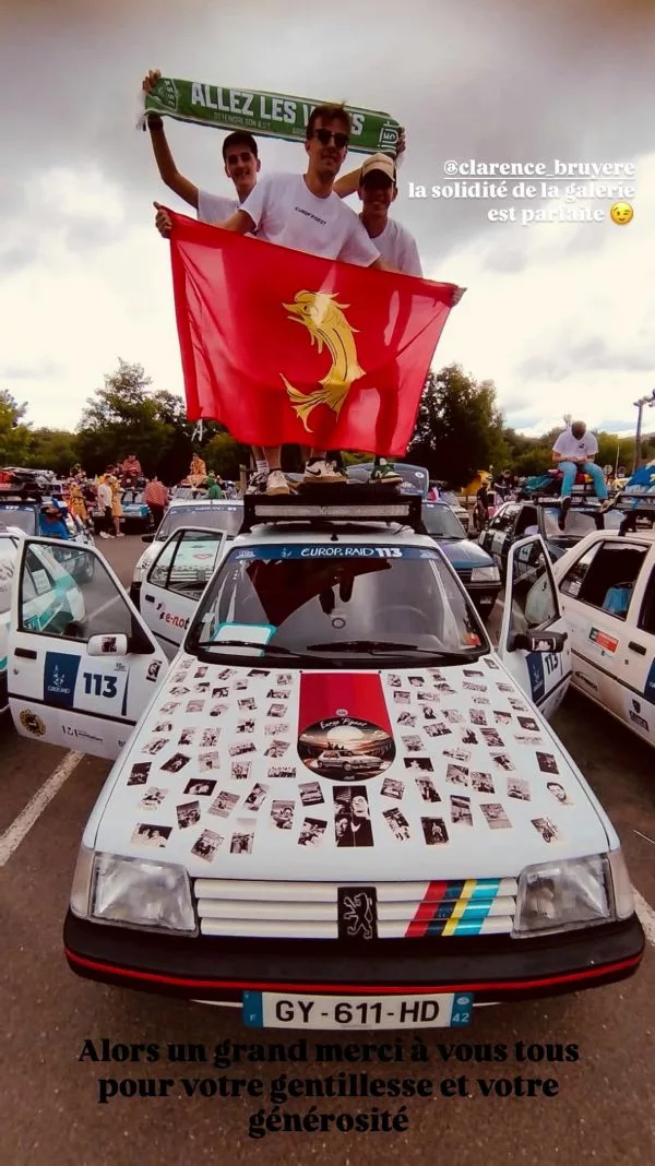 Trois jeunes des Monts du Lyonnais s'élancent pour l'Europ'Raid 1 L'équipe a organisé une cagnotte participative qui a réuni 44 donateurs et permis de collecter 1 461 euros
© Compte Instagram Europ Pijeot