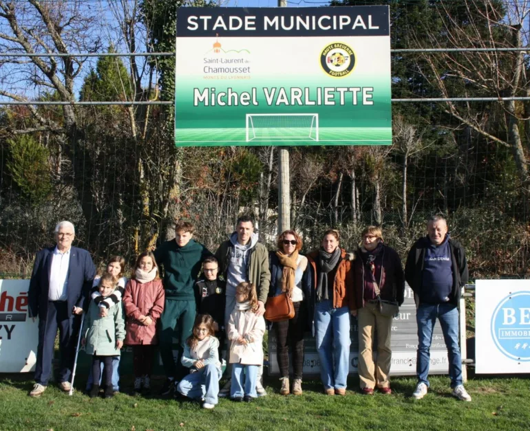 À Saint-Laurent-de-Chamousset, le stade de la Bâtie devient le stade municipal Michel Varliette