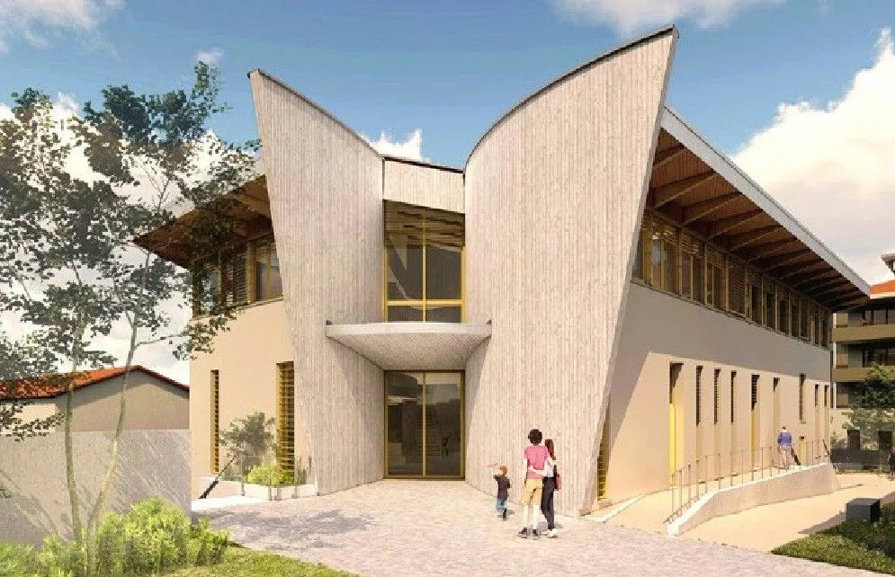 Chazelles-sur-Lyon va se doter d’un nouveau pôle de services au public 1 Le futur pôle de services au public sera construit dans la continuité directe de la mairie - © Mairie de Chazelles-sur-Lyon