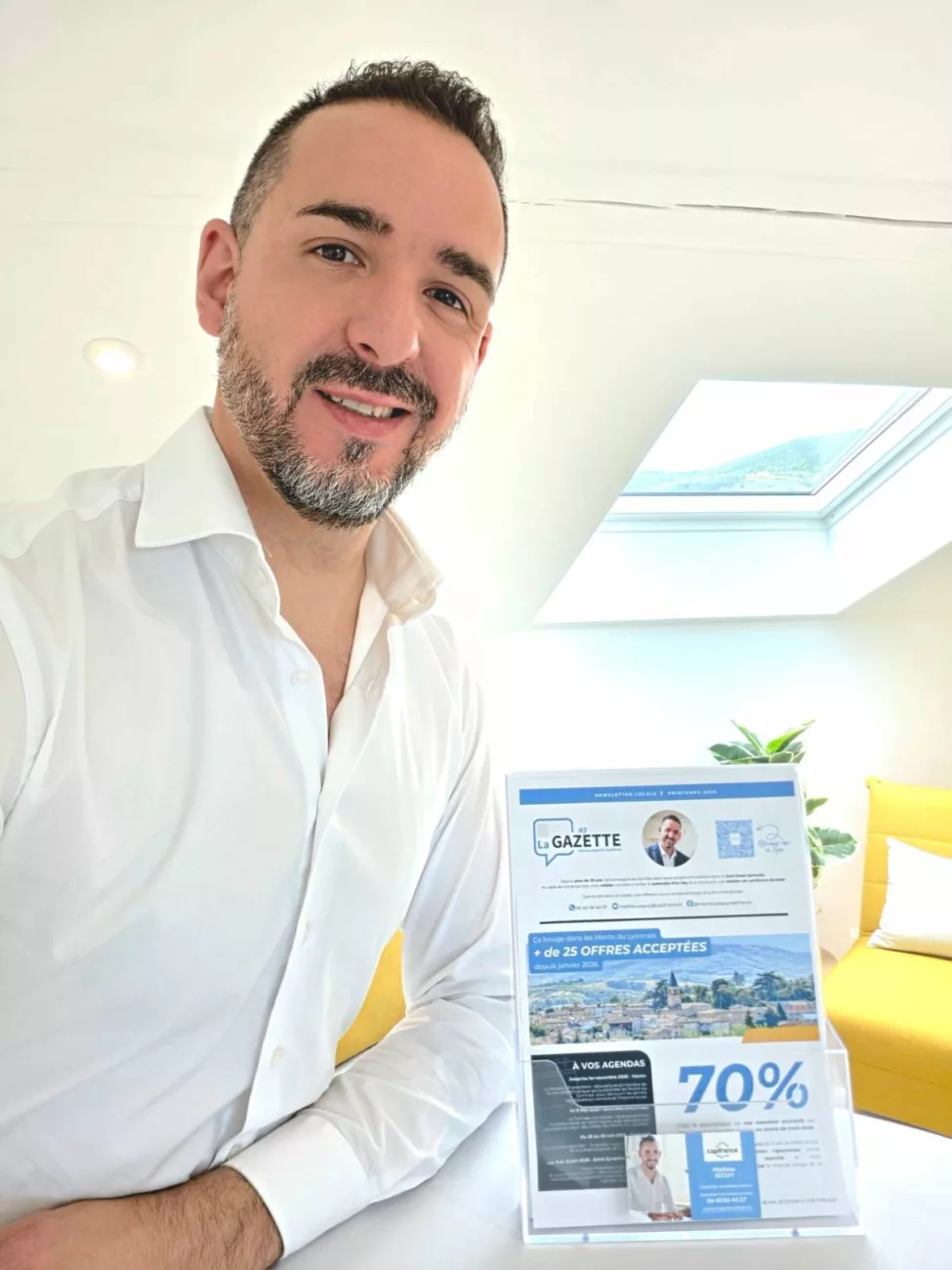 Pour Mathieu Seguy, le marché de l'immobilier dans les Monts du Lyonnais a retrouvé une certaine sérénité - DR