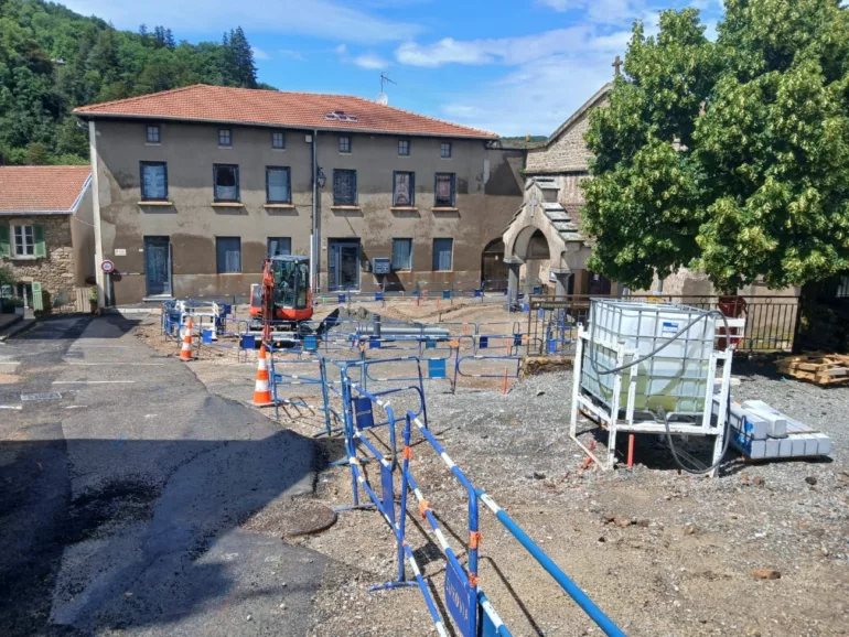 Yzeron a lancé les grands travaux de modernisation de son centre-bourg