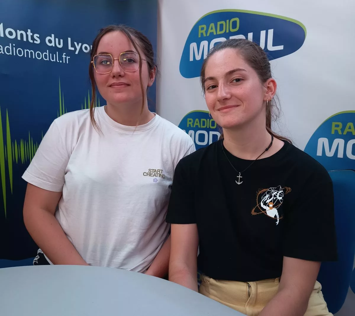 Mathilde et Inès, scénaristes du Son et Lumière - © Radio MODUL