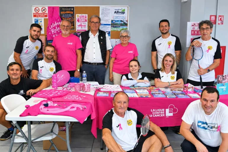 Un premier rendez-vous solidaire autour du badminton pour Octobre Rose à Aveizieux